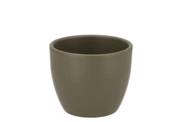 <h4>Ceramic Capers Green Matt Pot 7cm</h4>