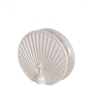 Peacock vase 15CM WHITE
