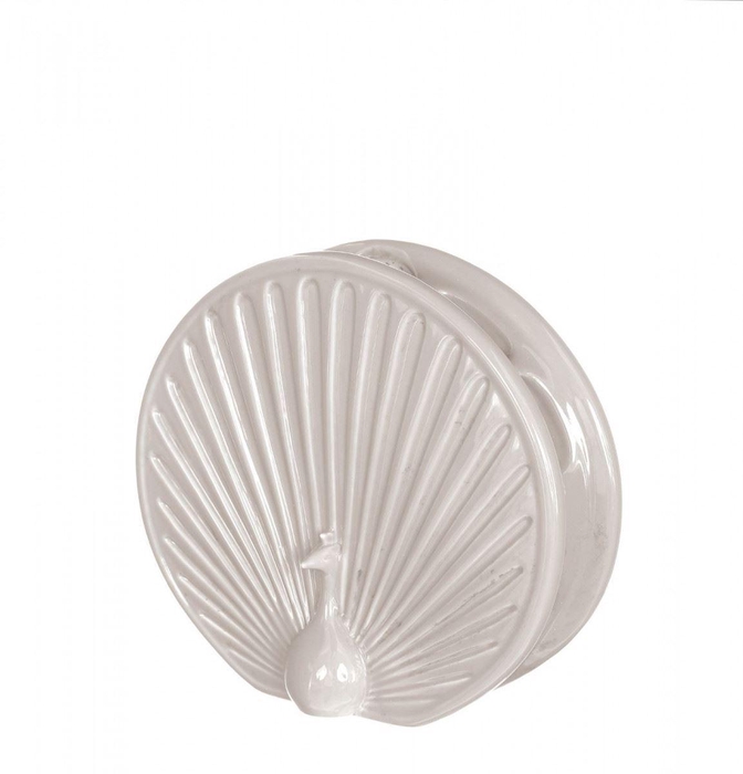 <h4>Peacock vase 15CM WHITE</h4>