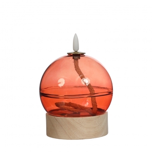 Candle LED oil lamp d10*13.5cm