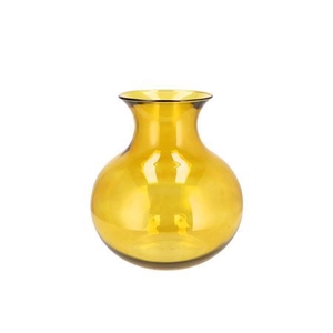 MIRA YELLOW GLASS CONE NECK SPHERE