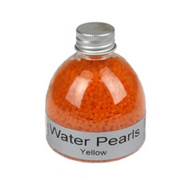 Vase water pearls-shape yellow FLEURPLUS 150ml