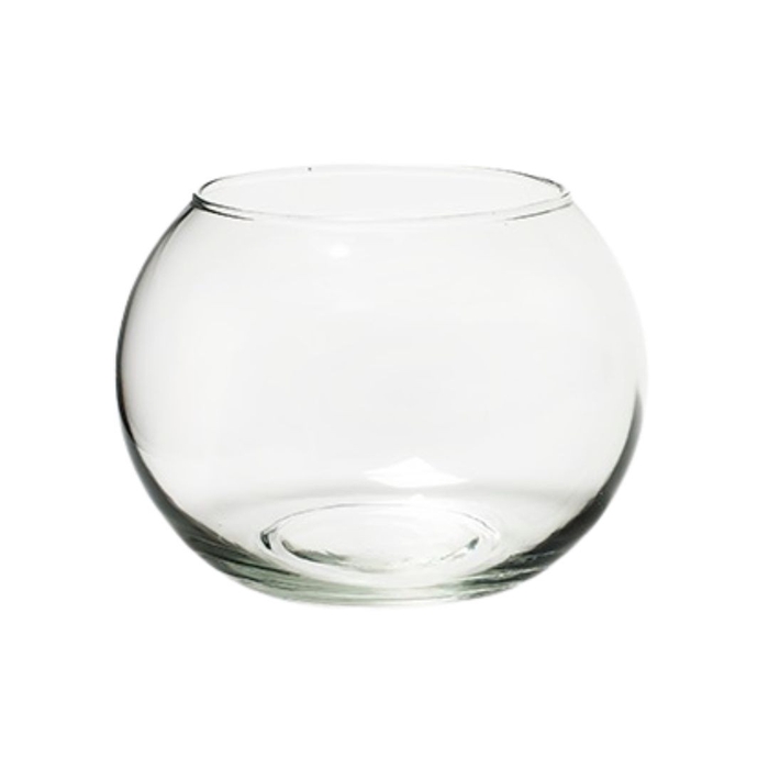 Glass fishbowl d15/9 12cm