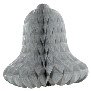 DF12-PH-21-2G - 2 paper honeycomb bells 21cm grey