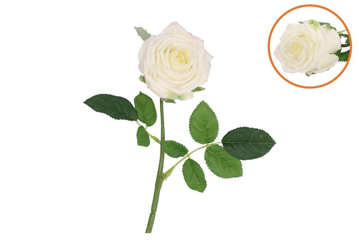<h4>Silk Rose Real Touch White 43cm Nm</h4>