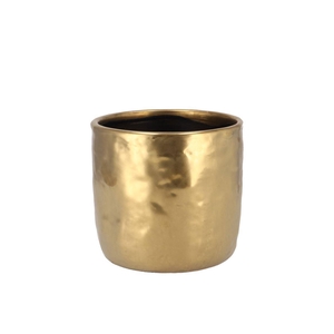 Iron Stone Gold Glazed Pot 12x11cm