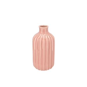 Gia Old Pink Stripe Vase 13x13x20cm Nm
