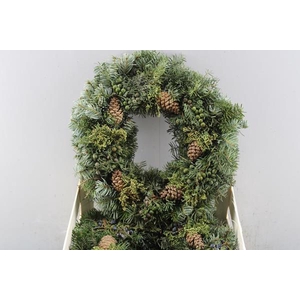 Adventskrans 21% Mix 1/2 40 Cm