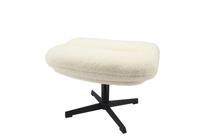 Lounge Footstool Teddy Natural 56x45x40cm