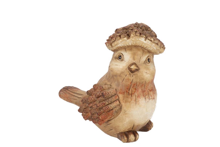 <h4>Wonderland Brown Bird 17x13x17cm</h4>