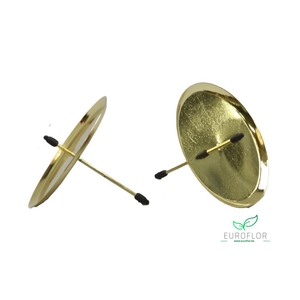 CANDLE HOLDERS PICK GOLD 60MM 4PCS