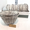 MAND ROND GREY D26XH12 CM