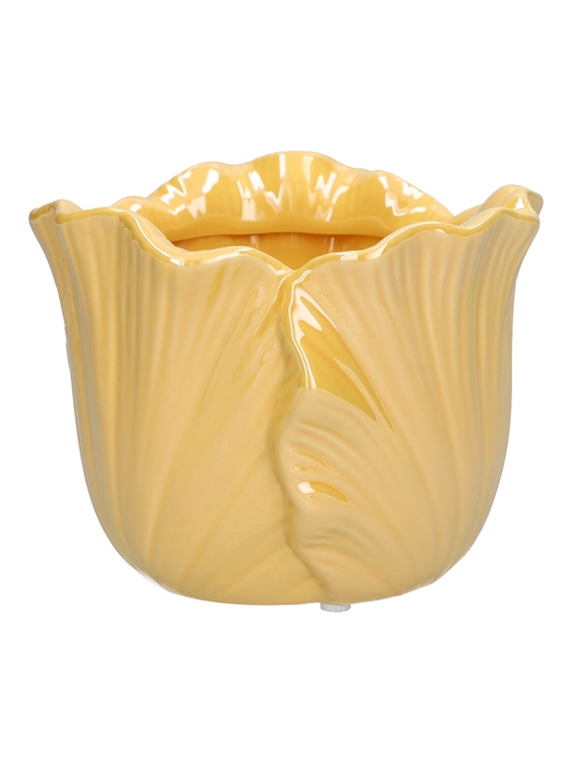<h4>DF03-740101037 - Pot Blush d13.9xh10.9 yellow</h4>