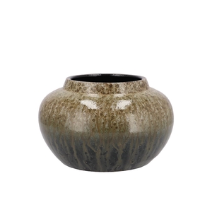 Jade Forest Green Vase Bowl 23x14cm