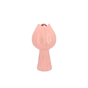 Tulip Pink Vase Tulip 13x13x27cm Nm