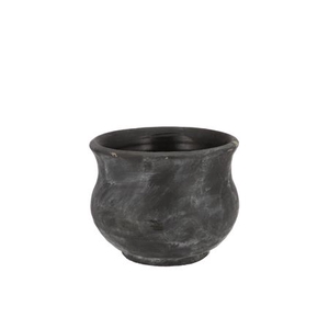 Gamla Grey Pot Flared 19x19x15cm