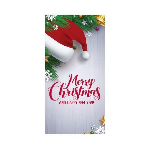 <h4>Kerst Kaart 4*10cm x20 Christmas</h4>