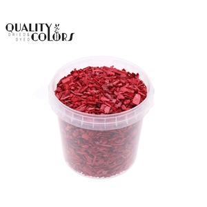 Wood chips 1 ltr bucket Red