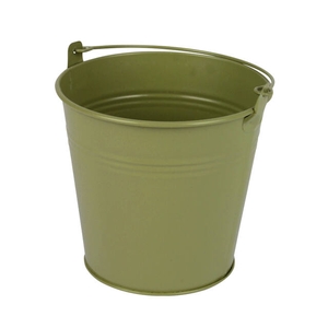 Bucket Sevilla zinc 13xH13cm - ES12 green matt