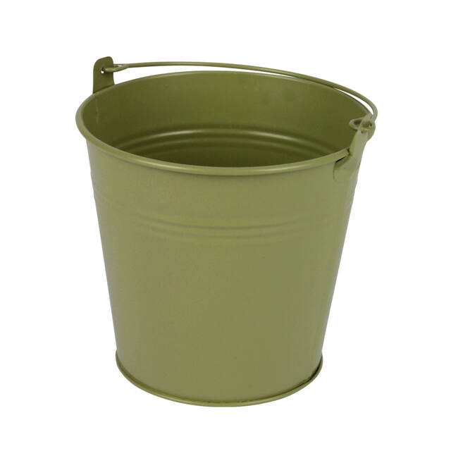 <h4>Bucket Sevilla zinc 13xH13cm - ES12 green matt</h4>