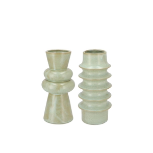 Dion Green Vase Sparkle Ass 11x11x22cm