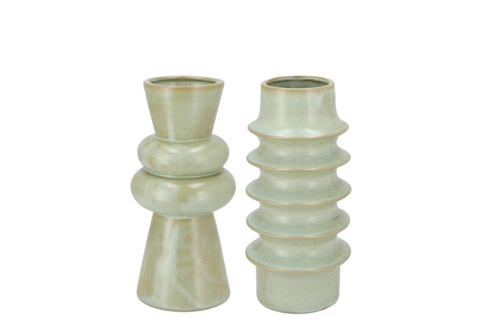 <h4>Dion Green Vase Sparkle Ass 11x11x22cm</h4>