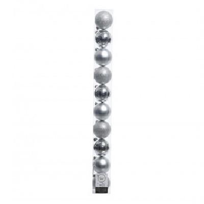 <h4>Kerstbal Bal kunststof  60mm x10 ass.</h4>