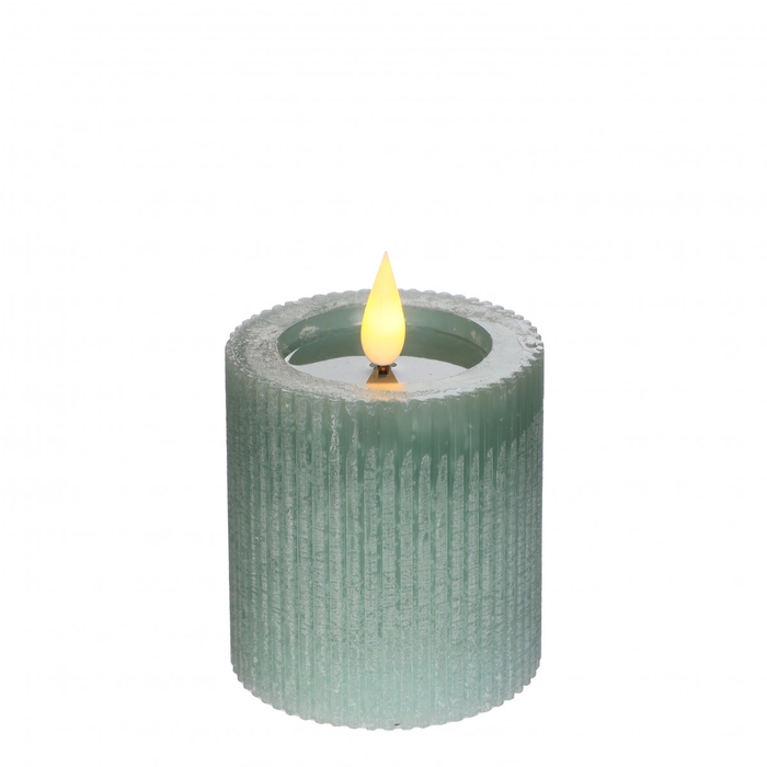 <h4>Candle LED cylin.rib d07*7.5cm ex.AAA</h4>