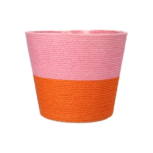 DF06-590523775 - Basket Riley Duo d19xh16 pink/orange