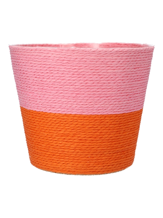 DF06-590523747 - Basket Riley Duo d13.5h11 pink/orange