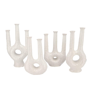 Isla White Vase Twin Tube 21x9x40cm