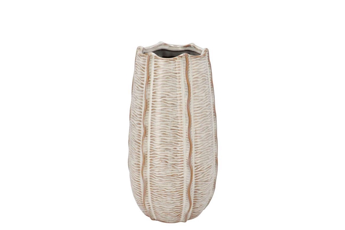 <h4>Sifan White Vase Structure 14x14x26cm</h4>