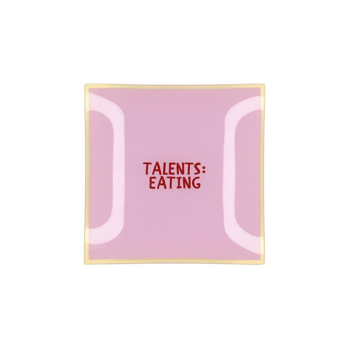 <h4>Plate Square Talents: Eating 18x18x2cm</h4>