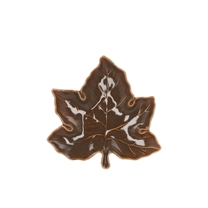 Leaf Maple Plate Olive 18x18x4cm Nm