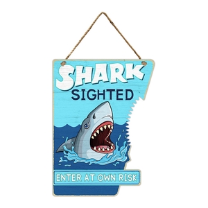 Wall Hanger Metal Shark 30x40c