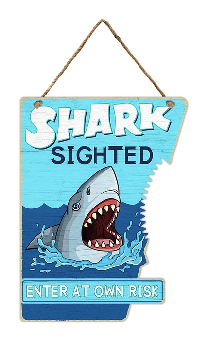 Wall Hanger Metal Shark 30x40c