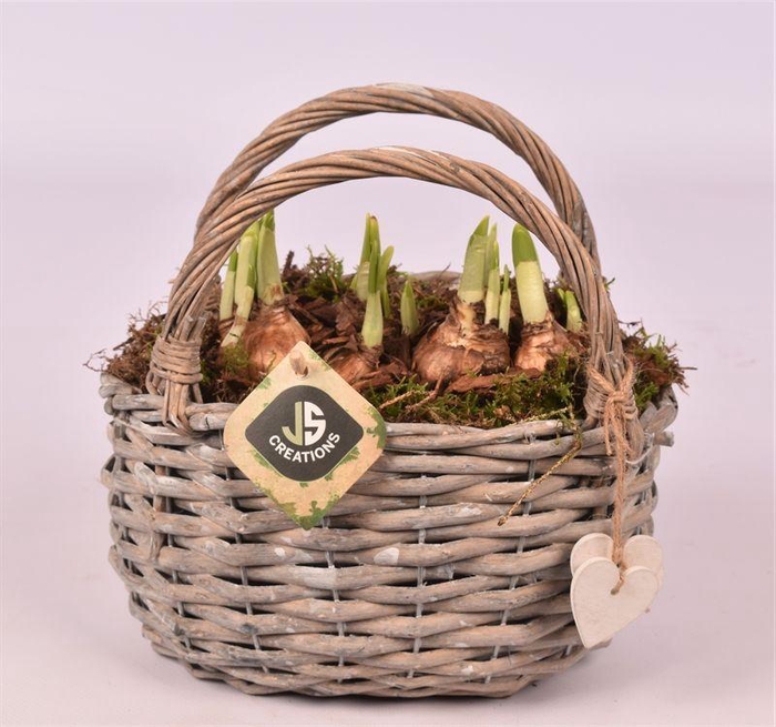 <h4>Wilg tasje met hartjes 21x15cm</h4>