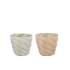 Mae Cozy Sand Vase Swirl 18x18x16cm