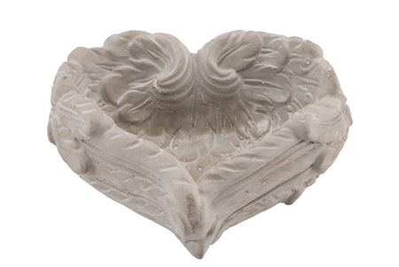 <h4>Concrete Saint Heart Wings Grey 19x8cm</h4>
