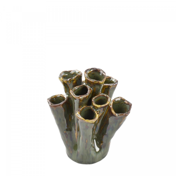 <h4>Keramiek Exclusief Tubular vaas d09/12*14cm</h4>