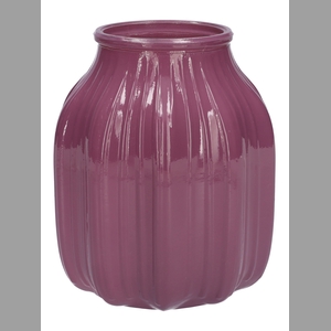 DF02-664325400 - Vase Suko d8.5/13.8xh16 aubergine milky