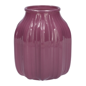 DF02-664325400 - Vase Suko d8.5/13.8xh16 aubergine milky