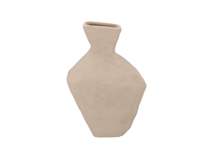 <h4>Lisboa White Vase Curved 20x9x29cm</h4>
