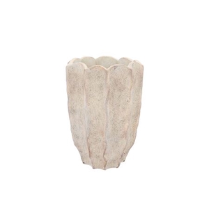 Alaska Wavy Sand Vase 15x15x21cm