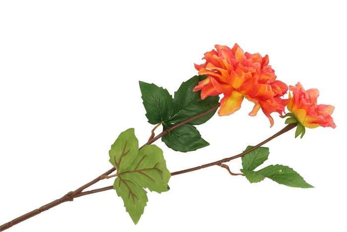 <h4>Silk Dahlia Orange Real Touch 60cm</h4>