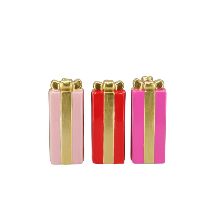 <h4>Joy Jolly Pink Gift Candle H Ass 6x15cm</h4>