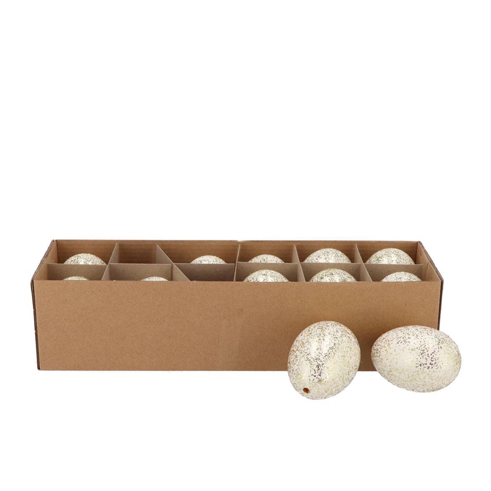 <h4>Eggs Goose Natural White Glitter P/12 Nm</h4>