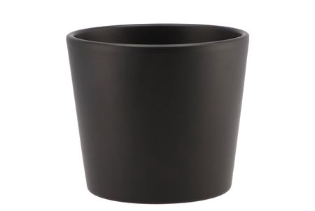 <h4>Ceramic Anthracite Matt Pot 13cm</h4>
