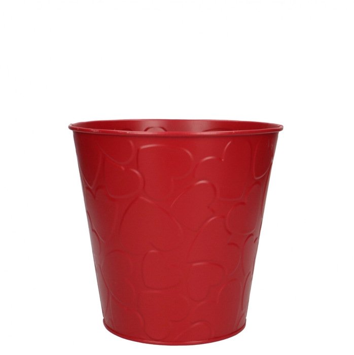 <h4>Valentine Zinc Hearts pot d16*15cm</h4>