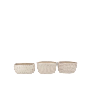 Paris Offwhite Pot Oval Ass 21x12x10cm